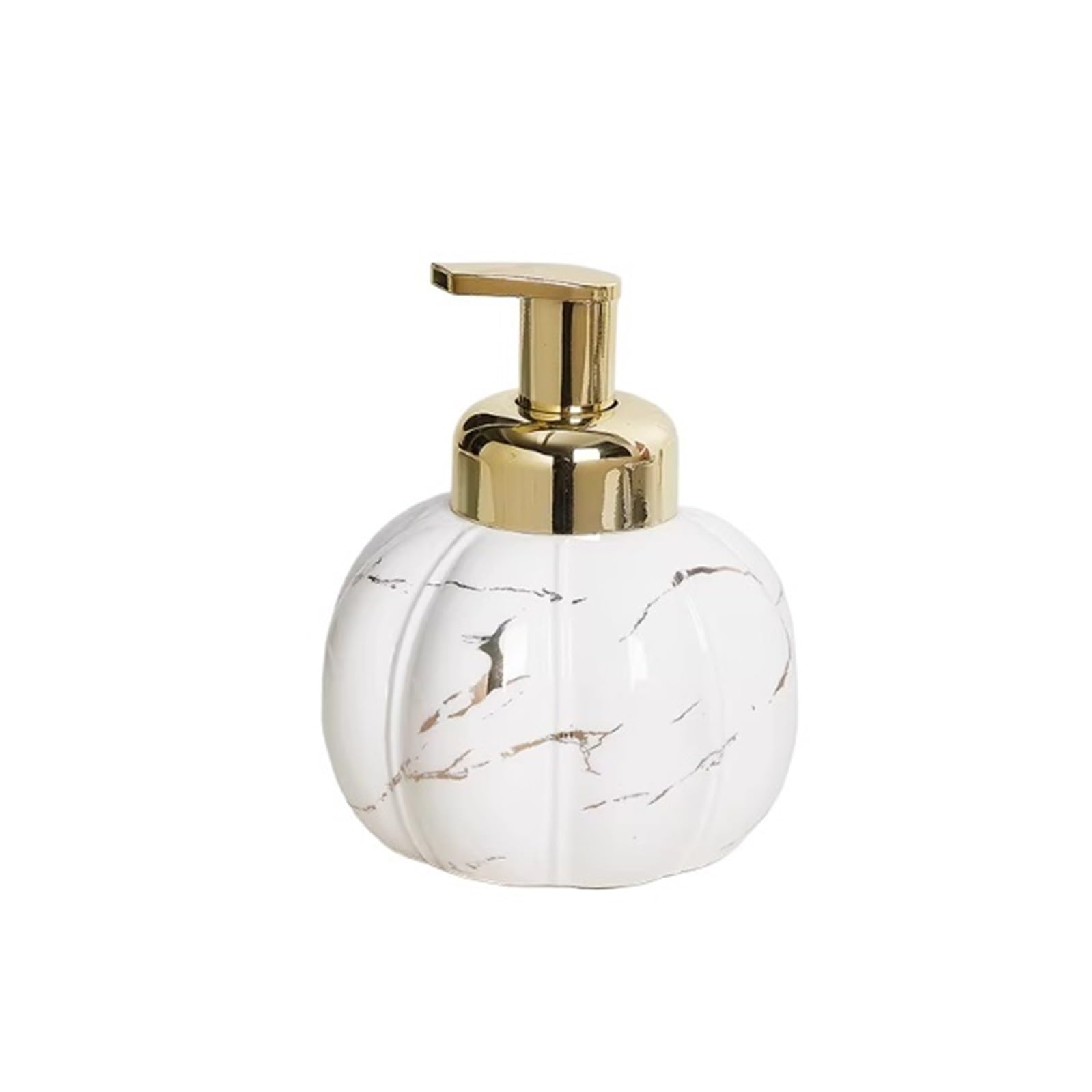 Soap Dispenser The Pumpkin-shaped Foam Dispenser Is Suitable For Shampoo And Facial Cleanser Pump Bottles(White)