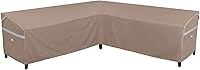 Vista 10 de Fundas impermeables para muebles de patio, resistentes a la decoloración, fundas de sofá en forma de V, 85 pulgadas de ancho (en cada lado) x 33