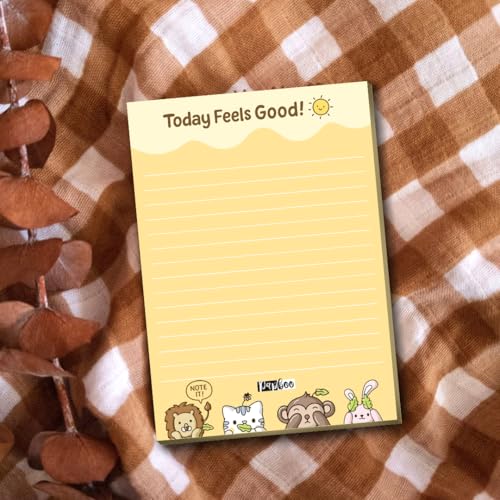 Image of PAPBOO Easy to carry Cute A6 Size Tear-off Notepads,90 Sheets,100 GSM, Gift(Feel Good)