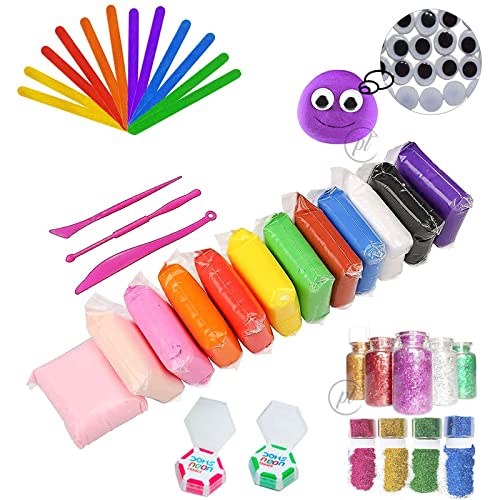 See full amazon price history chart for PT 12 Pcs Art Air Dry Clay+ Ice Cream Sticks+ 2 Neon Eraser+ Googly Eyes+ Glitter, Modeling Soft Clay with Tools, Art DIY Crafts, Craft Materials for 5-8 Years Old,10-12 Years Old Kids Boys Girls Gift PT 12 Pcs Art Air Dry Clay+ Ice Cream Sticks+ 2 Neon Eraser+ Googly Eyes+ Glitter, Modeling Soft Clay with Tools, Art DIY Crafts, Craft Materials for 5-8 Years Old,10-12 Years Old Kids Boys Girls Gift (B09JTZ5TRC) Amazon Price History, Amazon Price Tracker