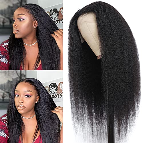 Kinky Straight Human Hair Wigs for Black Women 13×4 Yaki Lace Front Wigs Human Hair NOBILITY Hair 150% Density 10A Full Lace Front Wig Pre Plucked with Baby Hair (16 Inch) Kinky Straight Human Hair Wigs for Black Women 13×4 Yaki Lace Front Wigs Human Hair NOBILITY Hair 150% Density 10A Full Lace Front Wig Pre Plucked with Baby Hair (16 Inch)