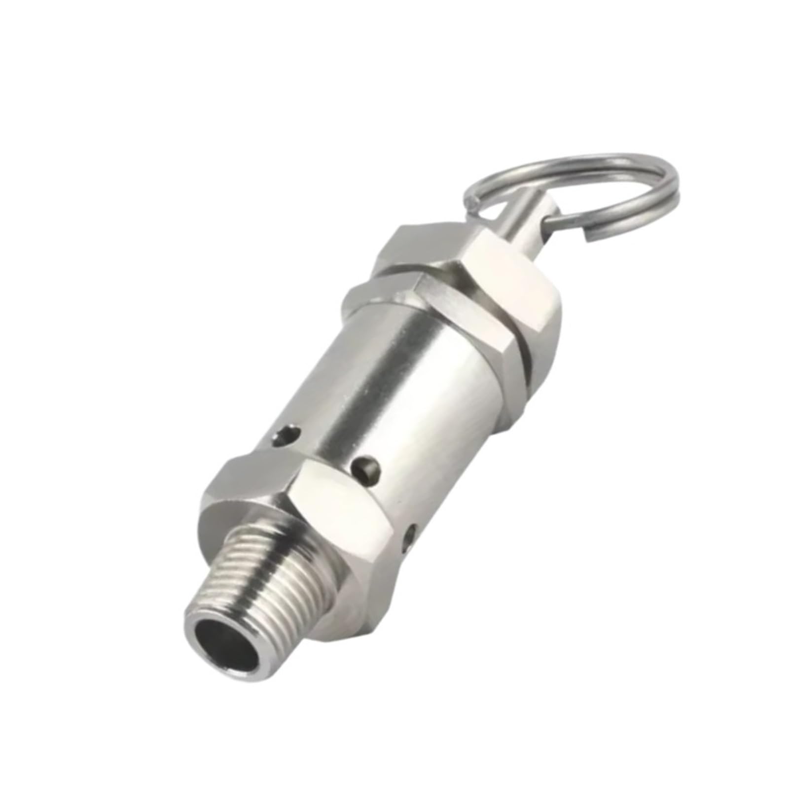 Válvula de seguridad, Válvula de alivio presión acero inoxidable 304, 1-10 bar, BSPT macho, for elaboración casera, varios tamaños(3 Bar (0.3 Mpa),1/2 BSPT Male)