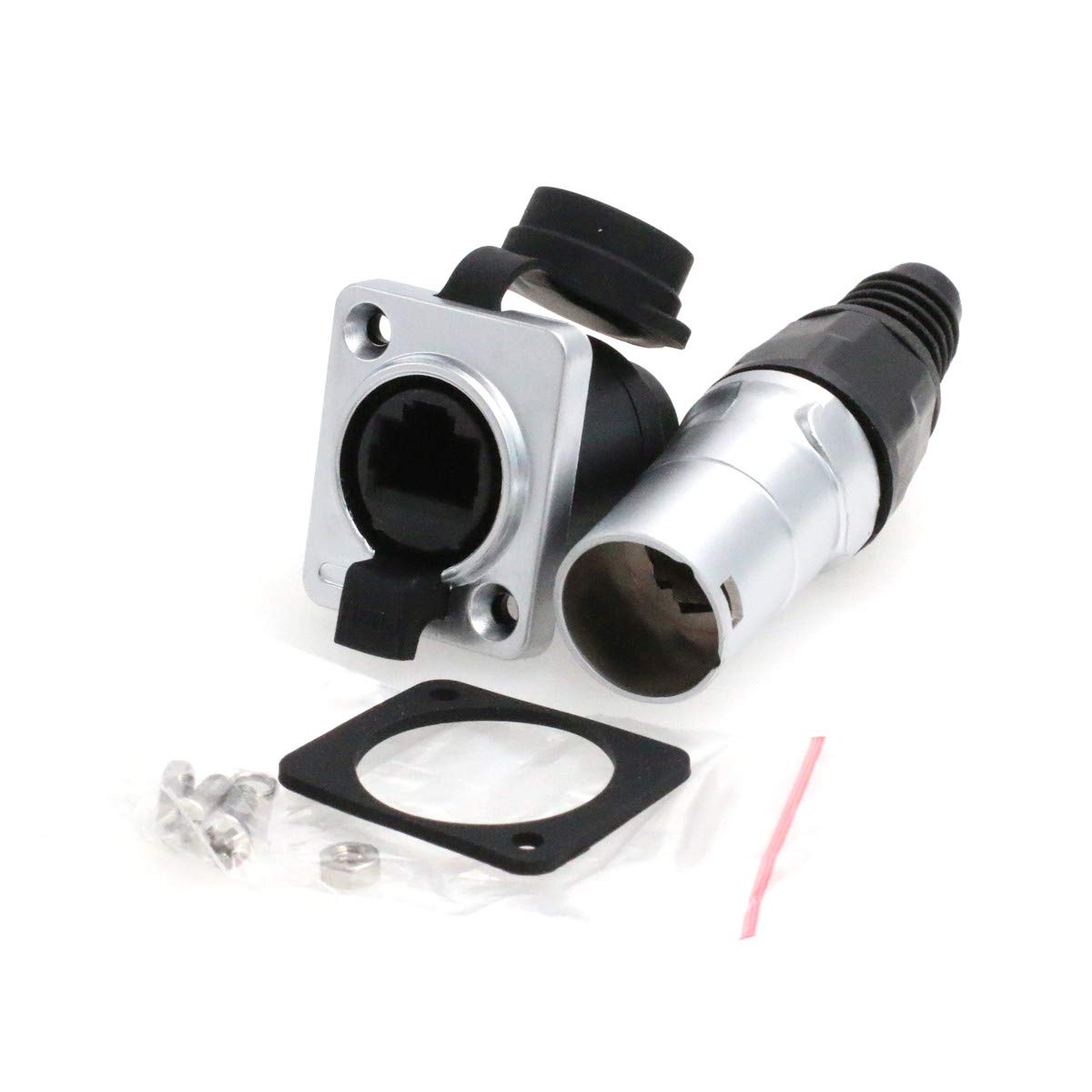 RJ45 waterproof connector plugs and sockets, metal round waterproof air ...