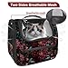 otnrnondcl Bohemian Floral (1) Pet Carrier Soft Sided Carrier for Small Medium Cats Dogs