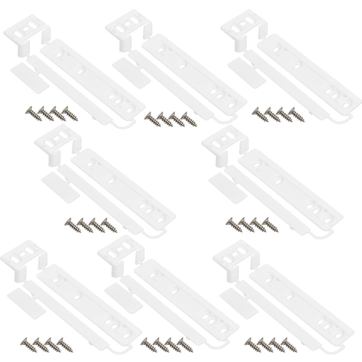 UPTTHOW 8 x Universal-Türschieber für Kühlschrank und Gefrierschrank, mit Barckets und Clips, Kühlschranktür-Montage-Montage-Montage-Set