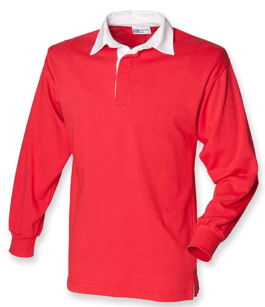 Front Row Men's Polo Shirt multicolour red / white Large