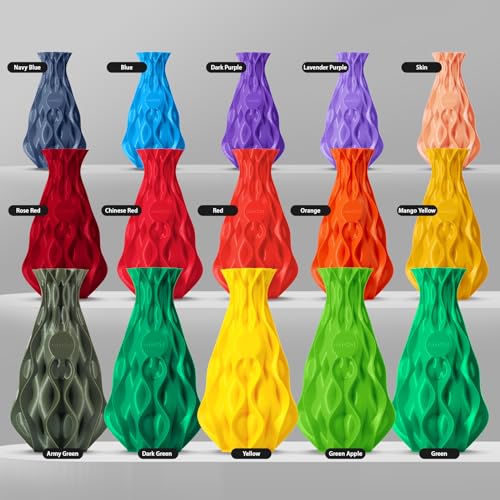 Image of ERYONE PLA Filament 3D Printer PLA Filament 1.75mm + /- 0.03mm, PLA Filament 1KG Cardboard Spool(2.2LBS), Yellow