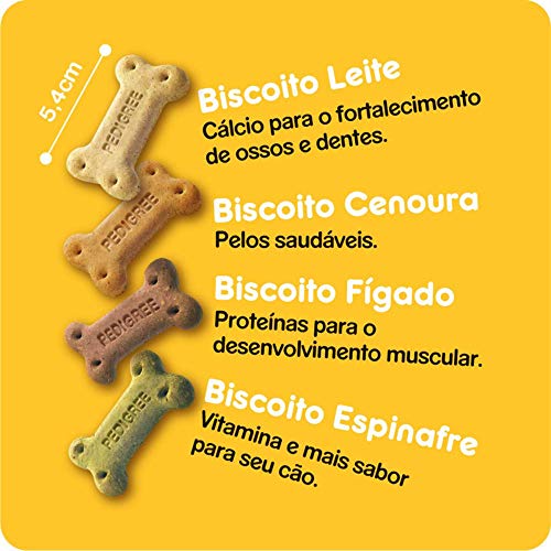 Kit Biscoito Pedigree Biscrok Para Cães Adultos Multi 3x1kg