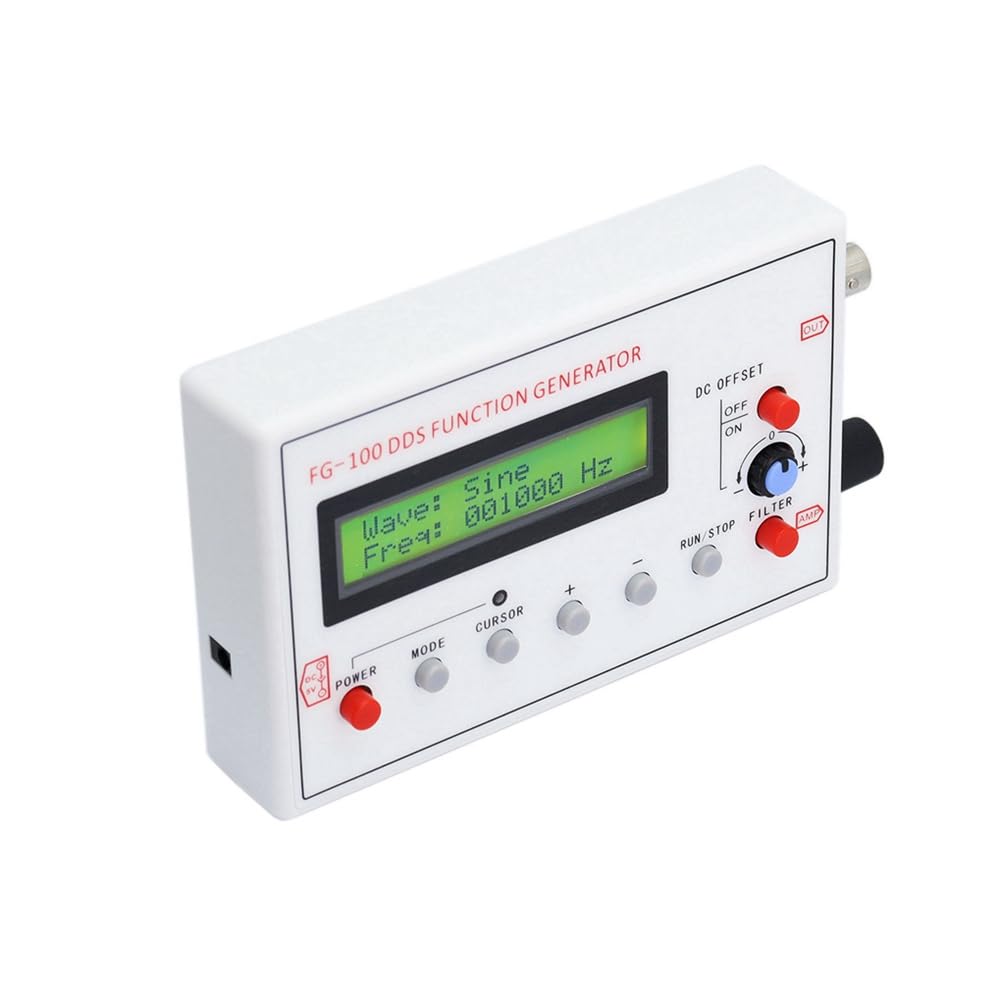FG-100 DDS Funzione Generatore di Segnale Contatore di Frequenza 1 Hz - 500 KHz Modulo Sinus + Quadrato + Triangolo + Forma d' a denti di