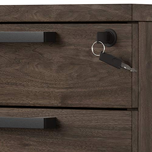 Right2Home Industrial Farmhouse Walnut File Cabinet