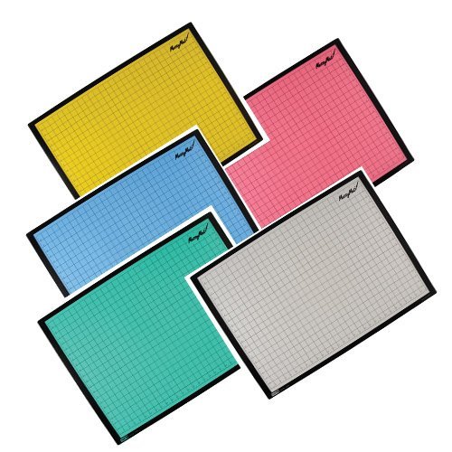 Constructive PlaythingsMessy Mats, Craft & Art Supplies, Classroom Must Haves, Heavy Vinyl Splat Mat, Set of 5, Large, Flexible, Use with Markers, Dough, Paint and Glue, Kindergarten - 3rd Grade