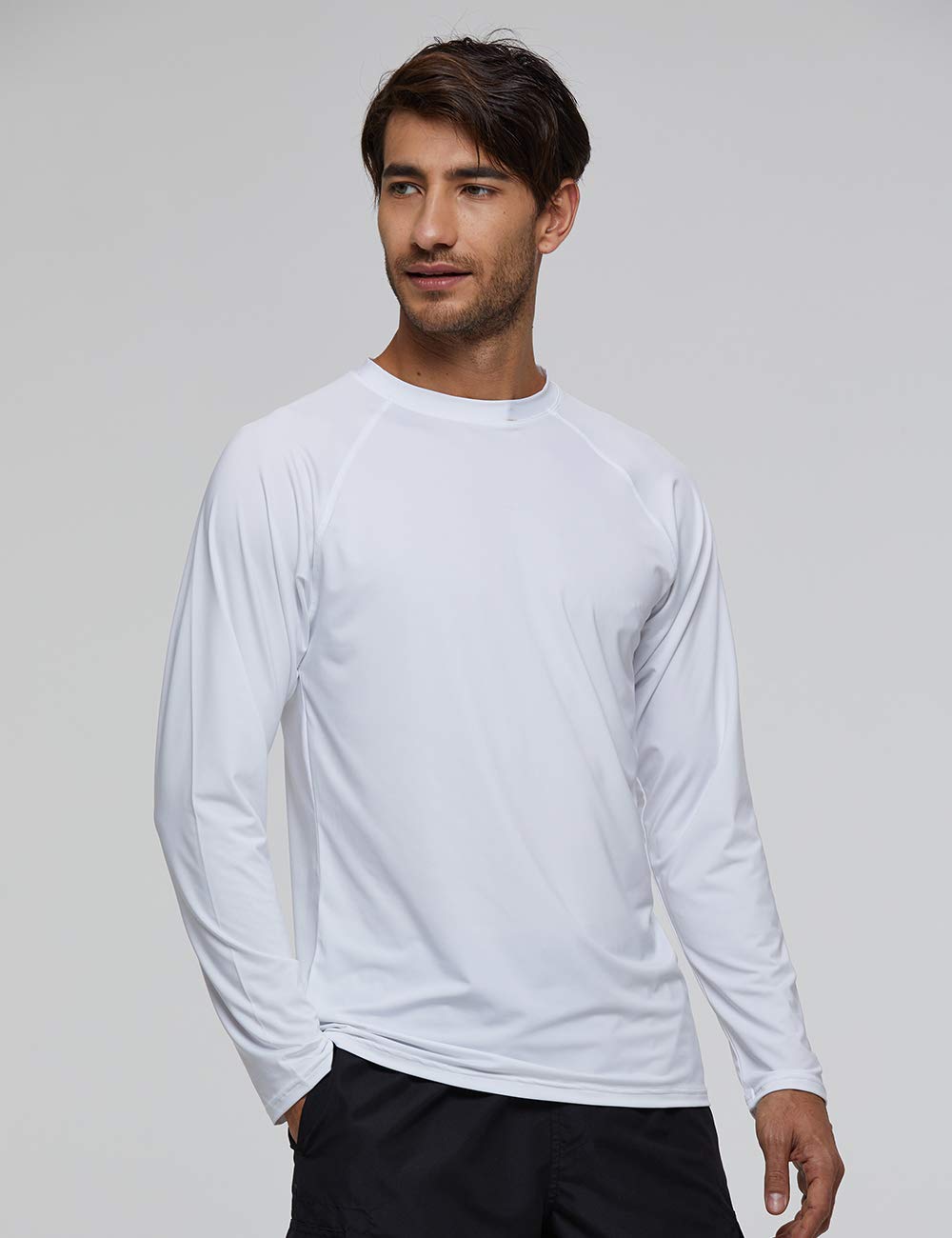 LBL Rashguards Homme Anti-UV UPF 50+ Séchage Rapide Coutures Plates pour Les Plein Air