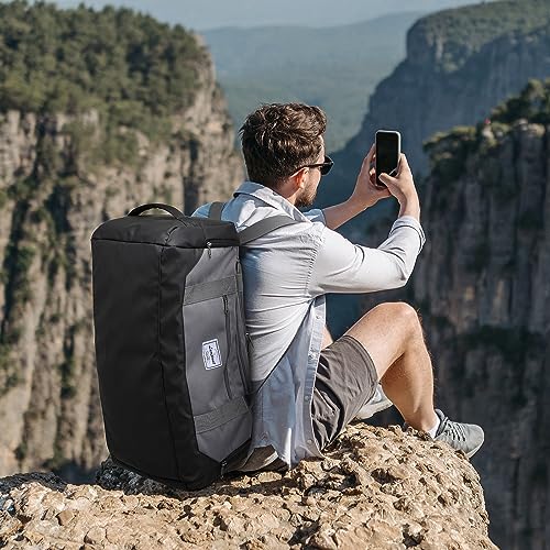 Image of Laripwit Gym Bags for Men, 40L Medium Sports Travel Duffel Bag with Shoe Compartment & Wet Pocket Lightweight Gym Duffle Bag Backpack Multipurpose Weekender Overnight Backpack for Women, Gray