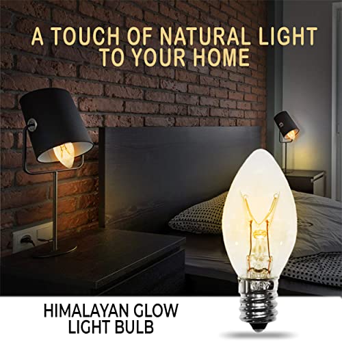 Himalayan Glow Salt Lamp Light Bulbs - Night Light Bulbs - 15 Watt Light Bulbs For Lamp - E12 Incandescent Bulbs - High Temp Resistance #TOP1