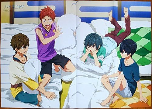 Amazon Co Jp Freeハイスピード 特大ポスター 橘真琴 椎名旭 桐嶋郁弥 七瀬遙 水泳アニメb3 ホビー 通販