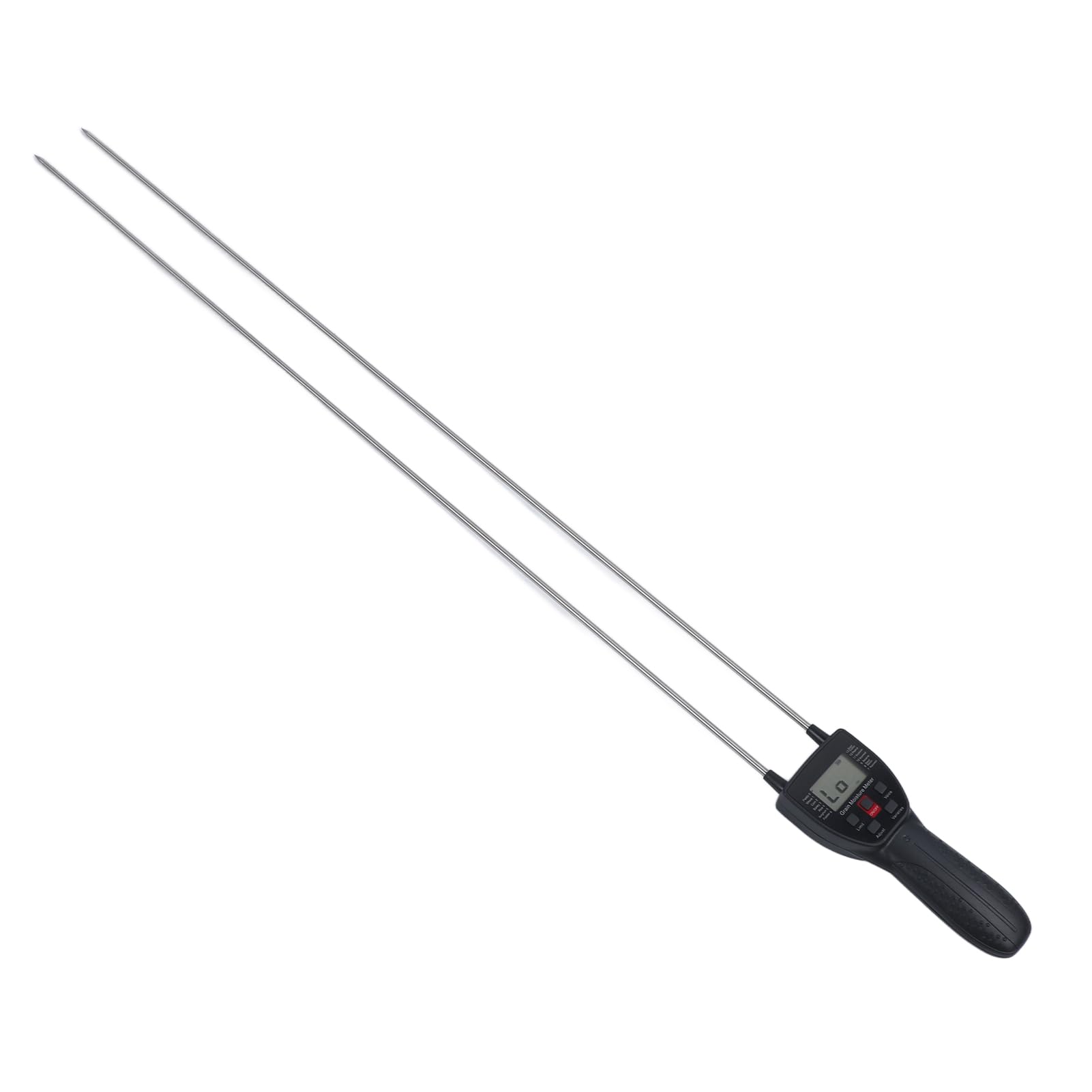 Medidor de Humedad de Grano, Medidor de Humedad de Grano Portátil de Sonda Dual de 900 Mm con Mensaje de Voz y Pantalla LCD Retroiluminada, Medidor de Humedad de Grano Digital