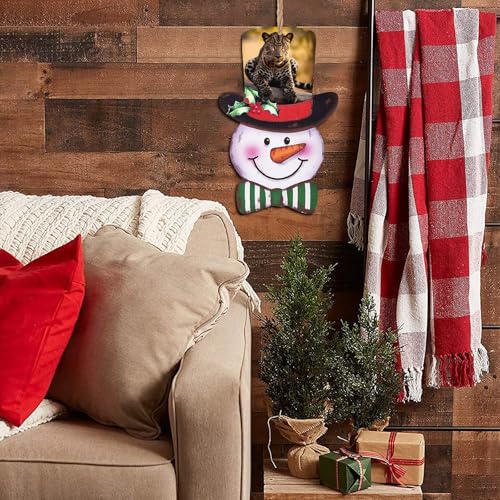 Décoration murale rustique en bois léopard pour maison de vacances - 8