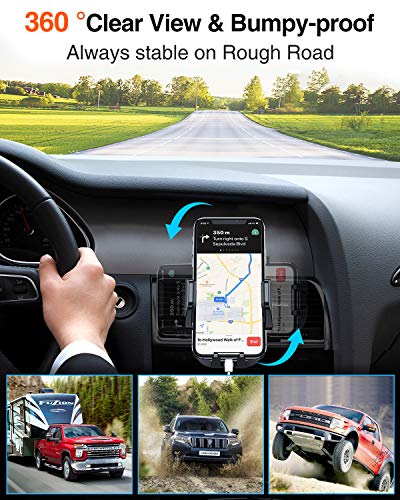 VANMASS Universal Car Phone Mount,【Patent & Safety Certs】Upgraded Steel-cored 3-Level Clip Air Vent Phone Holder for Car, 20X Stable & Durable, Easy Clamp One-hand Operation, Full Silicone Protection - Thumbnail 7
