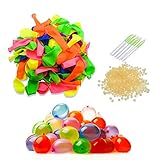 1.000 globos que no sólo sirven como bombas de agua, sino también como decoración, y globos de aire de juguete.