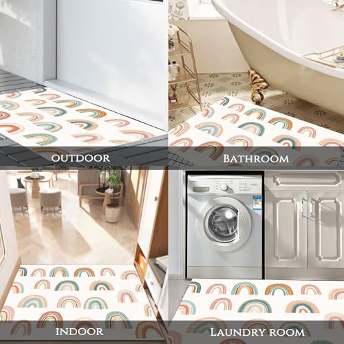 Alfombra de dibujos animados lavable para decorar el pasillo interior de forma acogedora 8