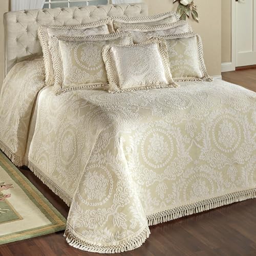Timeless Vintage Style Bedding | Neutral Sage and Ecru |