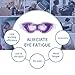NEWGO®Gel Bead Eye Mask with Eye Holes Lavender-Scented Reusable Hot Cold Pack Eye Therapy for Puffy Eyes, Dry Eyes, Dark Circles, Migraines, Stress Relief - Purple