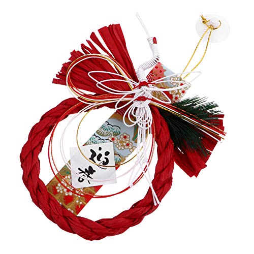 Japanese New Years Ornaments Straw Wreath Front Door Hanging Decorations for New Year Party Hanging Ornaments