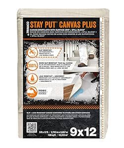 Trimaco Stay Put Canvas Plus Tropftuch 2,7x3,6m