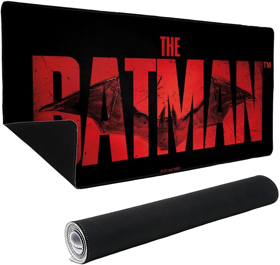 The Batman Logo Large Gaming Mouse Pad Desk Mat with Stitched Edges, Non-Slip Base for Gamer, Home and Office, 31.5 x 15.7