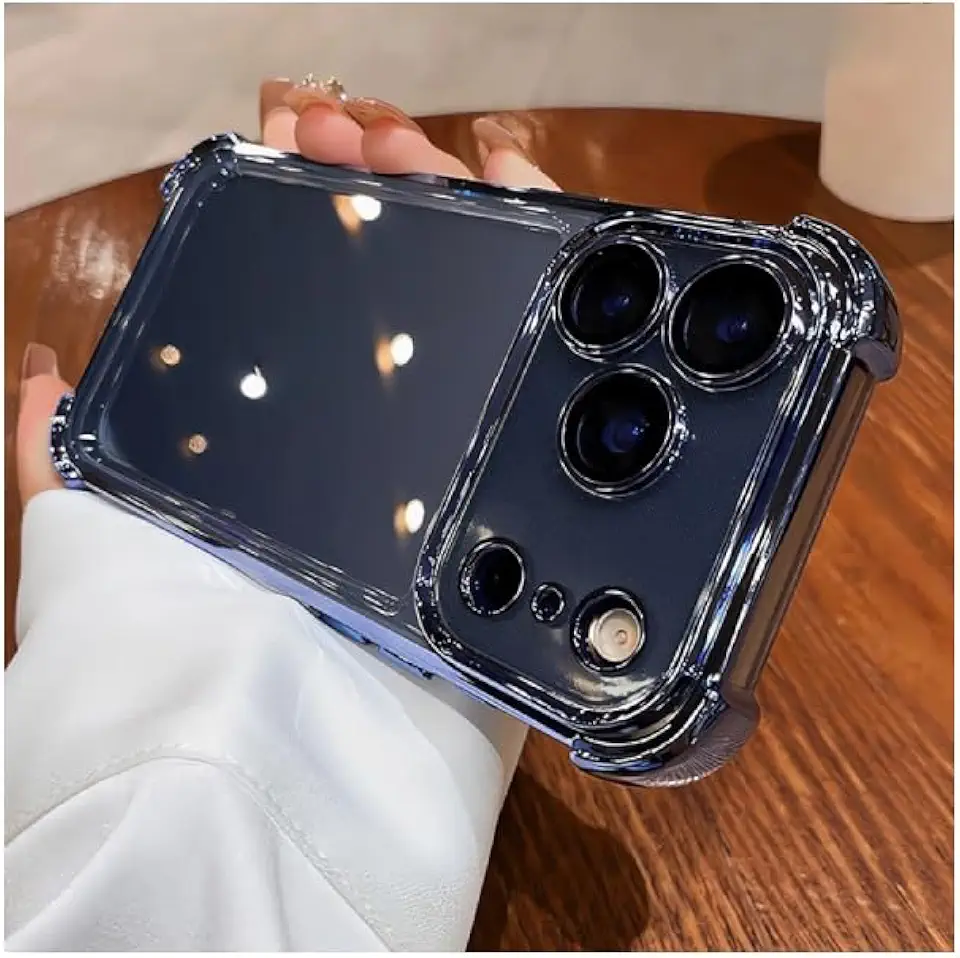 Capa de celular para celular 16, 17 - Capas transparentes para celular à prova de choque e antiqueda, capa protetora