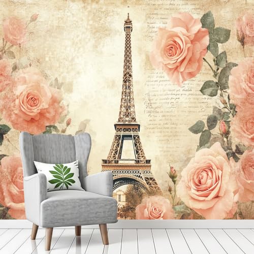 Papier peint Tour Eiffel effet 3D panoramique grand format