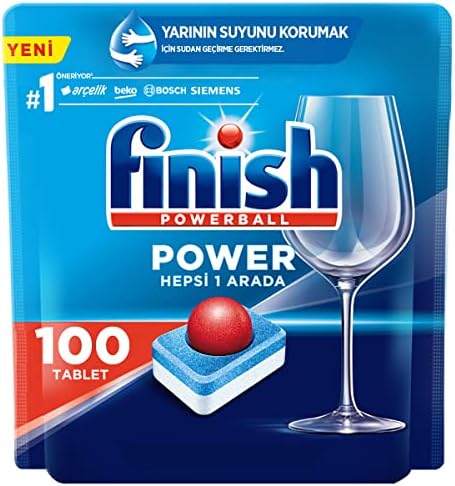 Finish Powerball Power Hepsi Bir Arada Bulaşık Makinesi Deterjanı Tableti (1 x 100 Adet)