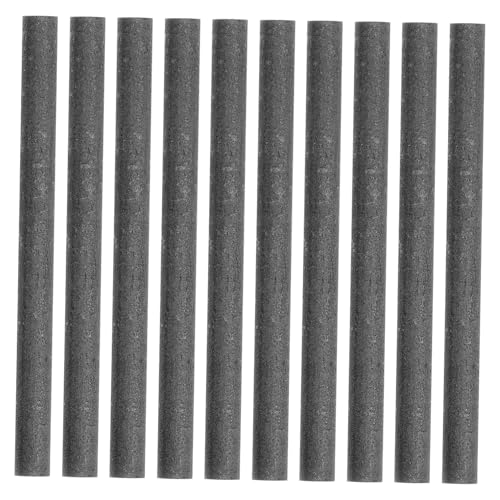 CIYODO 10pcs Graphite Rod Carbon Tubes Tuff Carbon Marking Pencil Carbon Fiber Rods Rod Tube Carbon Fiber Tubes Carbon Rod Graphite Electrode Cylinder Carbon Fiber Pole Arc Rod Black