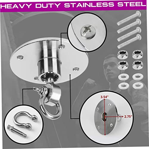 Speed Bag Swivels Boxing Bag Metal Bracket Multi-Direction Speedbag Swivel Equipment for Training Boxing Silver for Sport Accessories