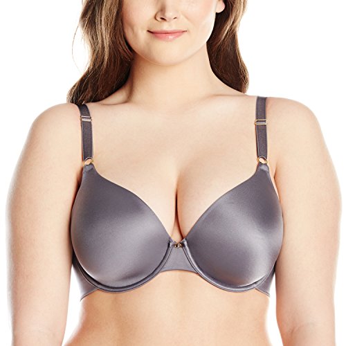 Vanity Fair Women's Full Coverage Beauty Back Smoothing Bra (34B-42D), Underwire-Steele, 34DD