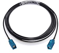 Vista 1 de Bingfu Fakra Z hembra a hembra cable de extensión de antena de vehículo 9.8 ft 10 pies para coche estéreo Android unidad principal navegación GPS FM