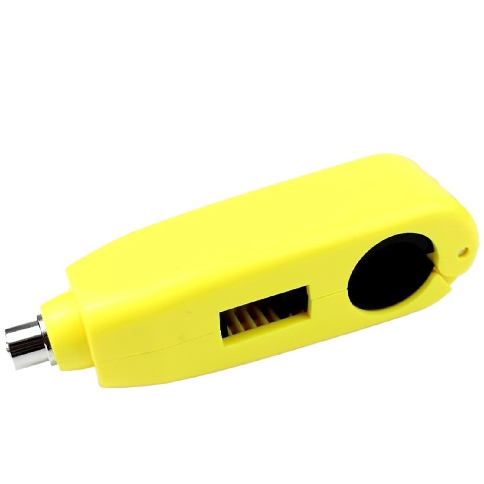 Noauqwtv Yellow Motorcycle Handlebar Lock Grip Caps Lock Universal Motorcycle Scooter Handlebar Safety Brake Throttle Anti Theft Protection Security Locks Safety Lockwire(Yellow)