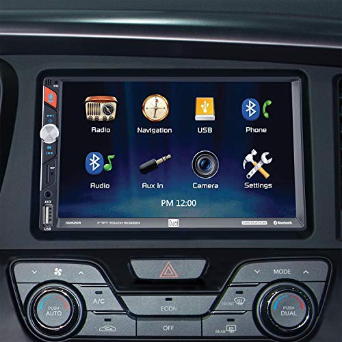 Dual DM620N 7-Inch Double-DIN in-Dash Mechless Receiver with Built-in Navigation and Bluetooth - Thumbnail 6