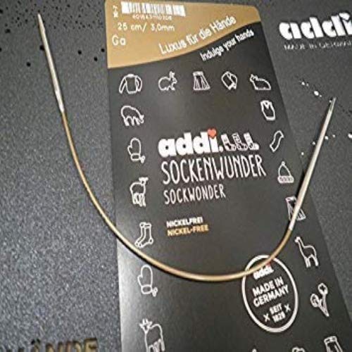 Addi Sock-Wonder Rundstricknadel 25 cm, 2 mm, Silber