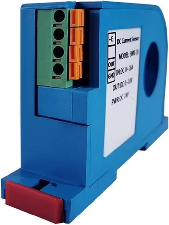 Pressure transducer SWK-10 Hall Current Sensor AC DC Ampere Transducer Transmitter 10A 20A 30A 50A 1000A Input 4-20mA Output Converter(Rs485 Output,DC 0-20A-22MM HOLE-DC12V Power Supply)