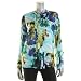Calvin Klein Women's Printed Pleat Front Roll Sleeve