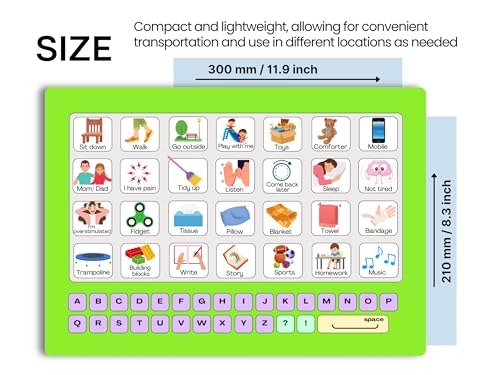 Communication Boards Set- Non Verbal Aid for Autism Kids and Adults Aphasia Stroke Patients, Versatile Home and Hospital Use