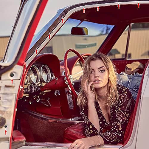 50Pcs Body Bolts Screws Metal - Universal U-Nuts Kit Engine Splash Cover Body Bolt Mudguard Fixer Bumper Clamp Fastening Nut Bumper Screw Bolt Rivet Clamp Kit #TOP6