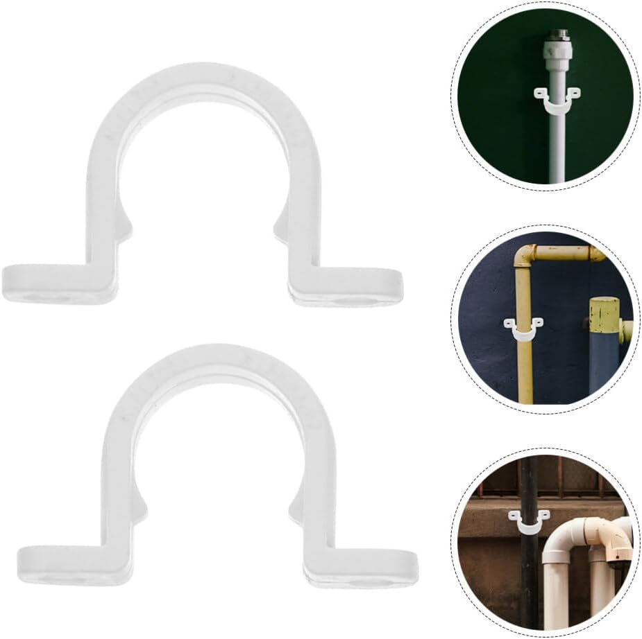 Generic 20pcs Heavy Duty U-tube Pipe Strap Clamps Secure and Tubing Clips for Easy Installation for Pipe and Woodworking Applications
