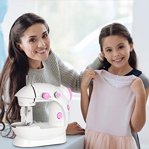 Sewing Machine Mini Electric Portable Handheld Embroidery Machine 2 Speed with Needle Protector Fit for Beginners Household Gift - Thumbnail 5