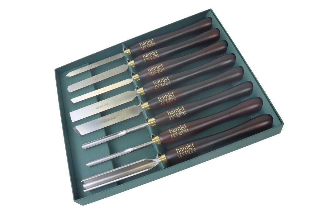 Hamlet Craft Tools 8-Piece Wood Turning Tools Boxed Set by Henry Taylor (HCT167)