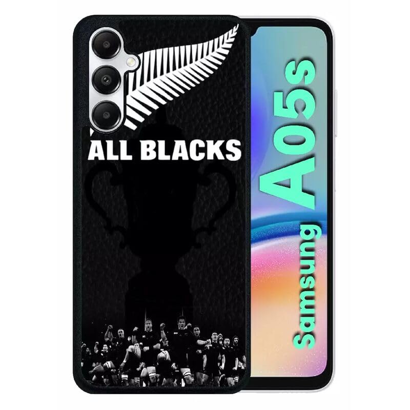 Générique Coque pour Galaxy a05s - Nouvelle zelande Rugby - Silicone - Noir
