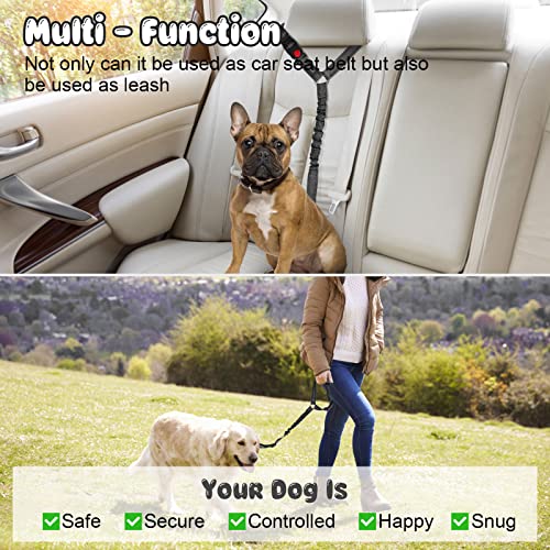 image for BWOGUE 2 Packs Dog Cat Safety Seat Belt Strap Car Headrest Restraint A