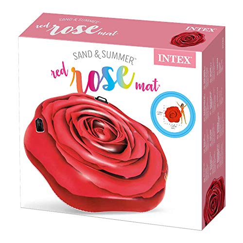 Colchão Inflável Para Piscinas Rosa Vermelha Intex