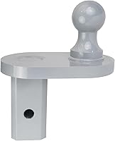 Vista 1 de Extensor de bola de enganche de remolque de cuello de cisne de 4 pulgadas para 2-5/16 pulgadas, compatible con agujeros de 2-1/2 compatible con B